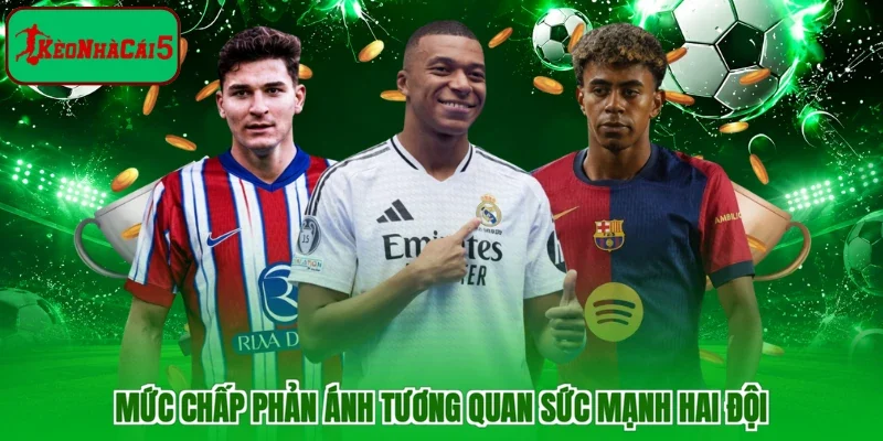 Mức chấp phản ánh tương quan sức mạnh hai đội